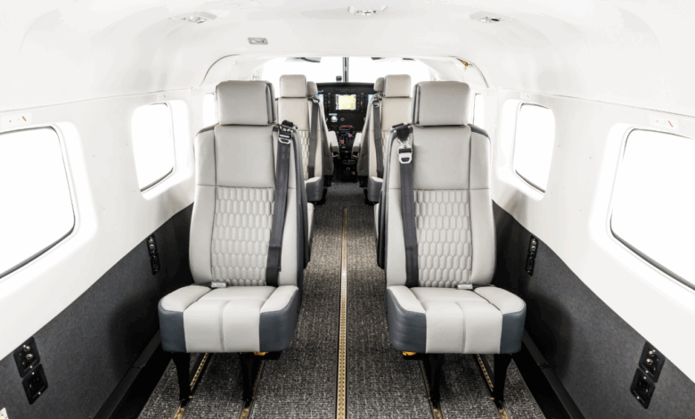 The Cessna Grand Caravan's new Lunar interior.